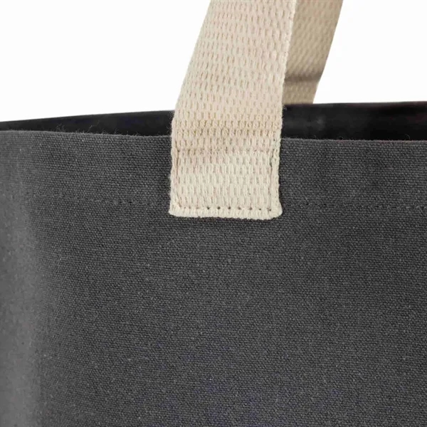 Recycled Canvas Trendy All-Day Tote Bag - Recycled Canvas Trendy All-Day Tote Bag - Image 14 of 24
