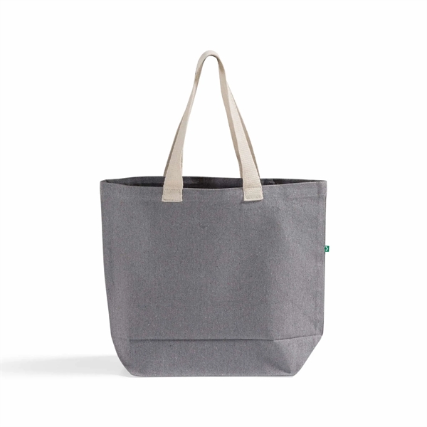 Recycled Canvas Trendy All-Day Tote Bag - Recycled Canvas Trendy All-Day Tote Bag - Image 18 of 24