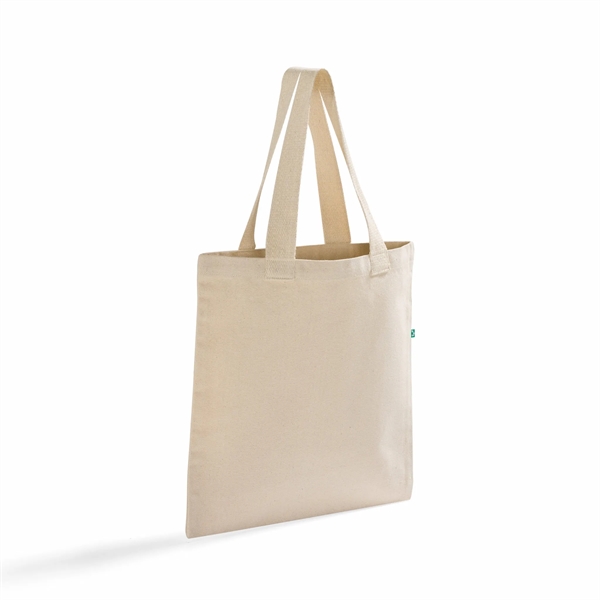 Recycled Canvas Trendy Flat Tote Bag - Recycled Canvas Trendy Flat Tote Bag - Image 6 of 19