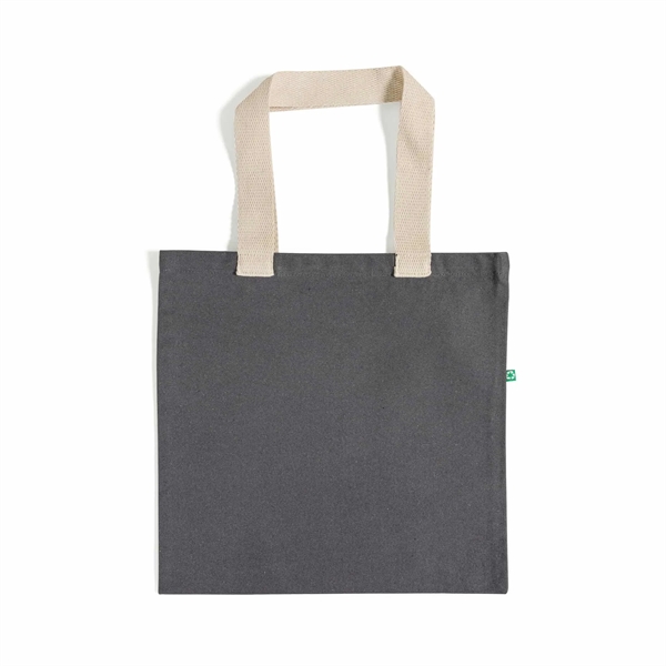 Recycled Canvas Trendy Flat Tote Bag - Recycled Canvas Trendy Flat Tote Bag - Image 12 of 19