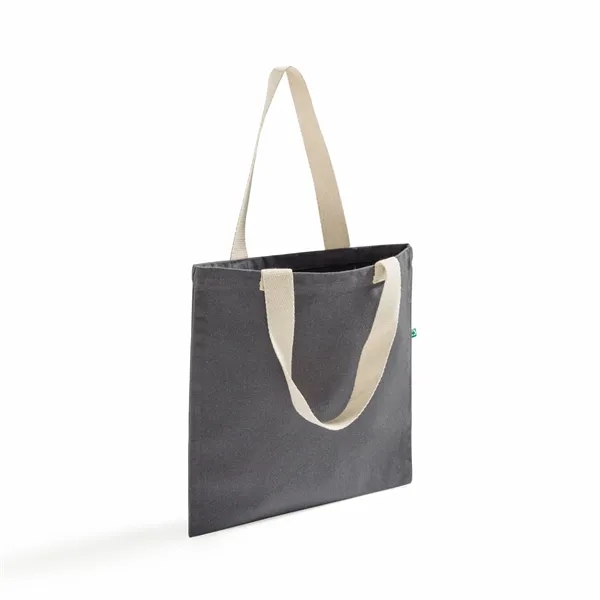 Recycled Canvas Trendy Flat Tote Bag - Recycled Canvas Trendy Flat Tote Bag - Image 13 of 19