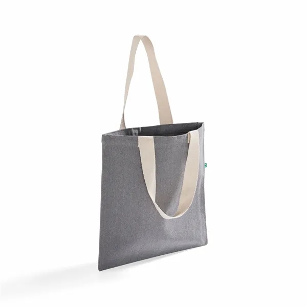 Recycled Canvas Trendy Flat Tote Bag - Recycled Canvas Trendy Flat Tote Bag - Image 18 of 19