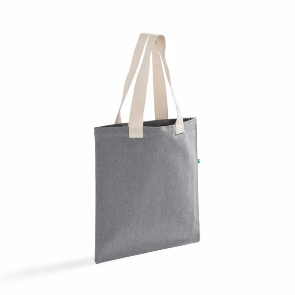 Recycled Canvas Trendy Flat Tote Bag - Recycled Canvas Trendy Flat Tote Bag - Image 19 of 19