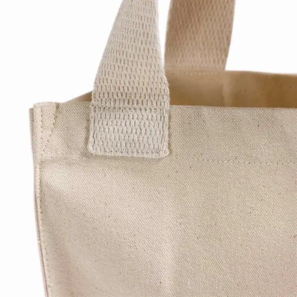 Recycled Canvas Trendy Book Tote Bag - Recycled Canvas Trendy Book Tote Bag - Image 4 of 22