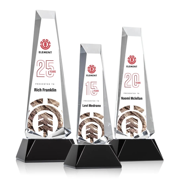 Rustern Obelisk VividPrint™ Award on Base - Black