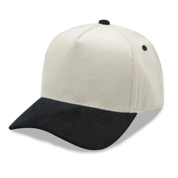 5 Panel Corduroy twotone Snapback Cap - 5 Panel Corduroy twotone Snapback Cap - Image 8 of 23