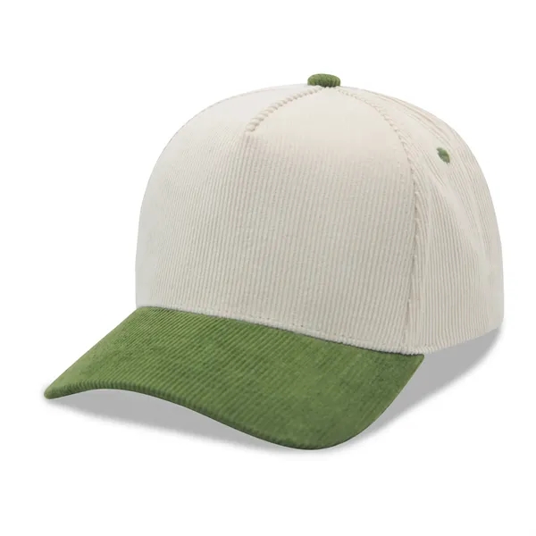 5 Panel Corduroy twotone Snapback Cap - 5 Panel Corduroy twotone Snapback Cap - Image 9 of 23