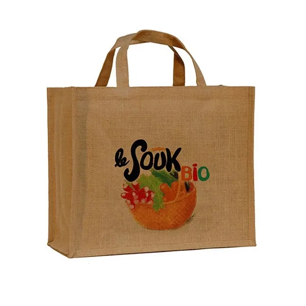 Large Jute Tote Bags - Large Jute Tote Bags - Image 1 of 2