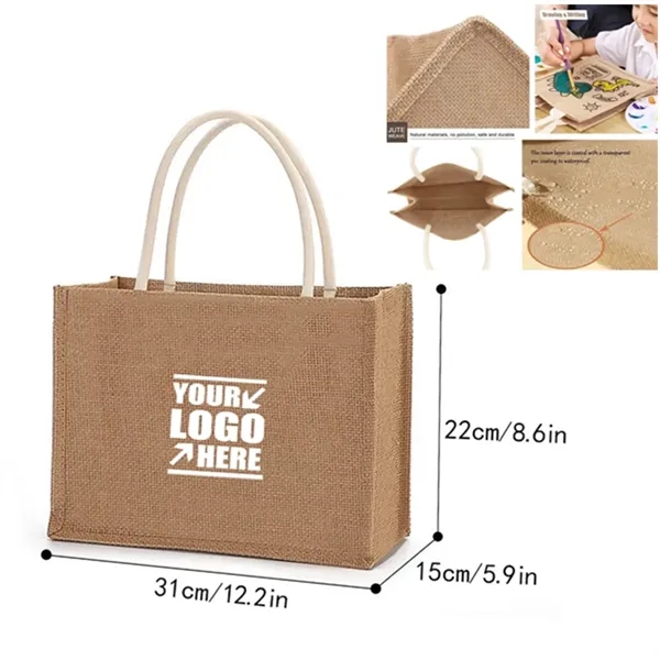 Linen Reusable Tote Bag - Linen Reusable Tote Bag - Image 1 of 3