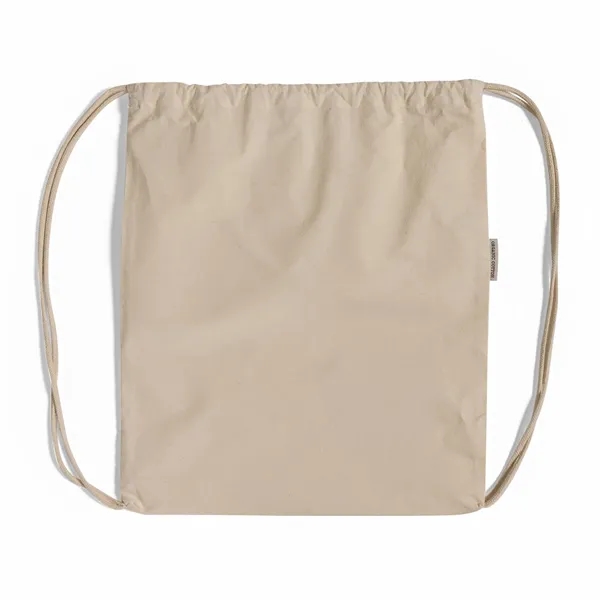 Organic Cotton Drawstring Backpack - Organic Cotton Drawstring Backpack - Image 4 of 5