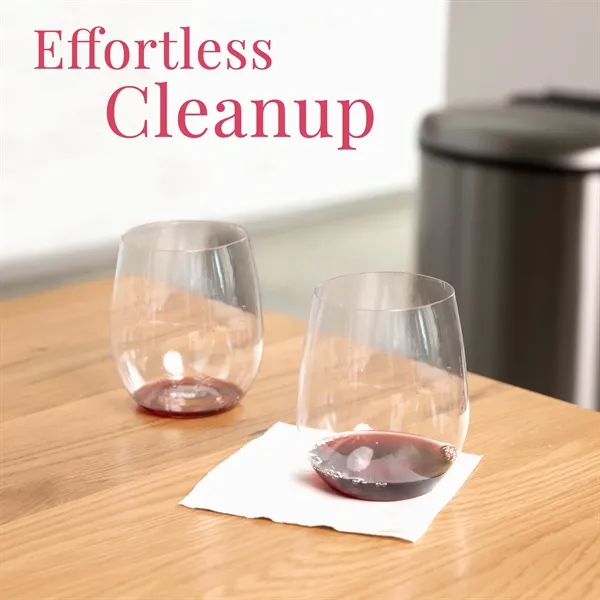 16oz Stemless Plastic Wine Glasses - 16oz Stemless Plastic Wine Glasses - Image 1 of 6