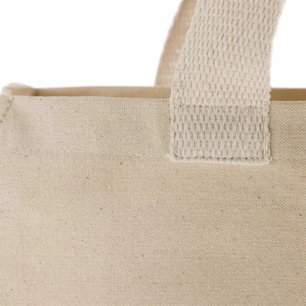 Recycled Canvas Trendy Shopper Tote Bag - Recycled Canvas Trendy Shopper Tote Bag - Image 5 of 24
