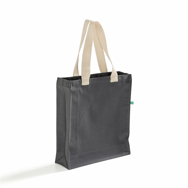 Recycled Canvas Trendy Shopper Tote Bag - Recycled Canvas Trendy Shopper Tote Bag - Image 17 of 24