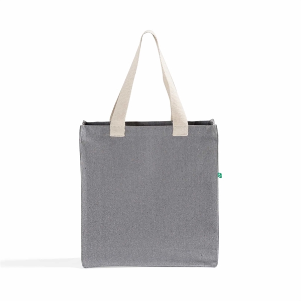 Recycled Canvas Trendy Shopper Tote Bag - Recycled Canvas Trendy Shopper Tote Bag - Image 18 of 24