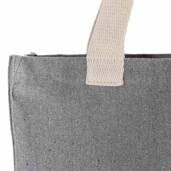 Recycled Canvas Trendy Shopper Tote Bag - Recycled Canvas Trendy Shopper Tote Bag - Image 21 of 24