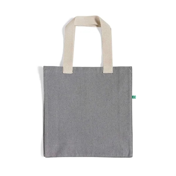 Recycled Canvas Trendy Shopper Tote Bag - Recycled Canvas Trendy Shopper Tote Bag - Image 22 of 24