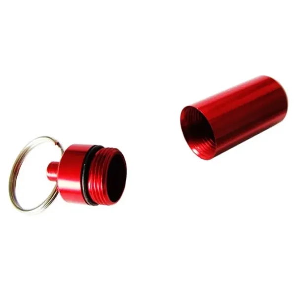 Aluminum Pill Container Keychain - Aluminum Pill Container Keychain - Image 3 of 3