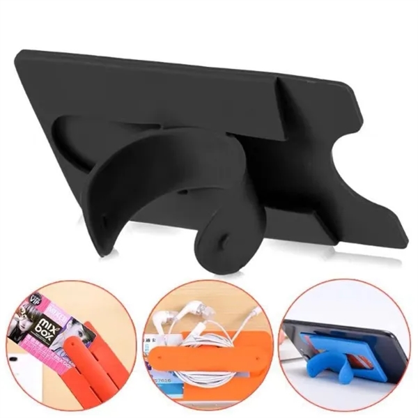 Silicone Cell Phone Stand and Card Holder - Silicone Cell Phone Stand and Card Holder - Image 2 of 4