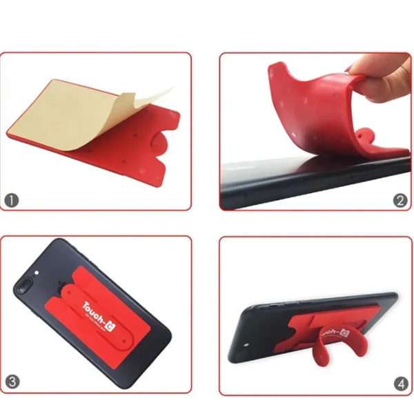 Silicone Cell Phone Stand and Card Holder - Silicone Cell Phone Stand and Card Holder - Image 4 of 4