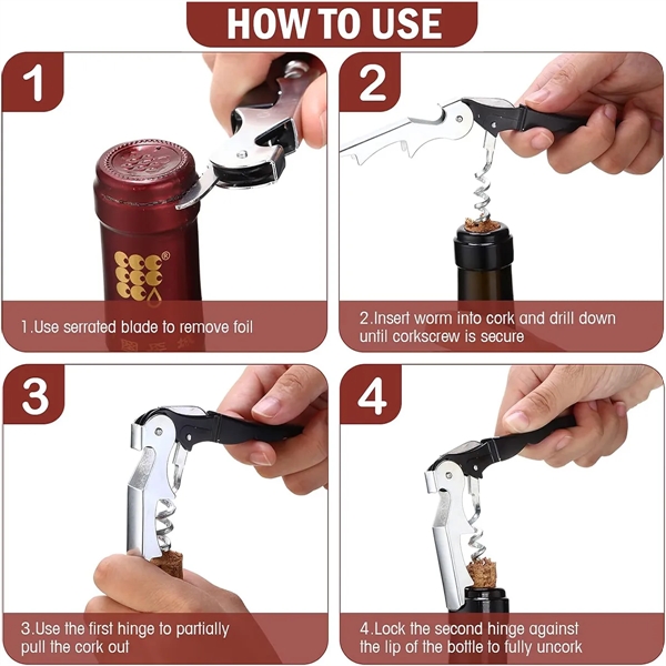 Wine Keys Beer Bottle Opener Corkscrew - Wine Keys Beer Bottle Opener Corkscrew - Image 1 of 4