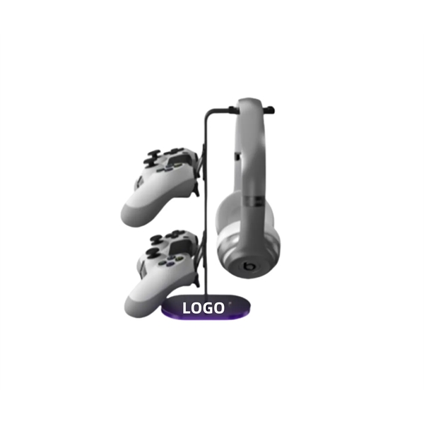Dual Game Controller & Headphone Stand with Light Modes - Dual Game Controller & Headphone Stand with Light Modes - Image 0 of 5