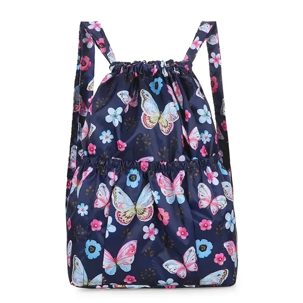 Large capacity waterproof ladies drawstring backpack - Large capacity waterproof ladies drawstring backpack - Image 7 of 10