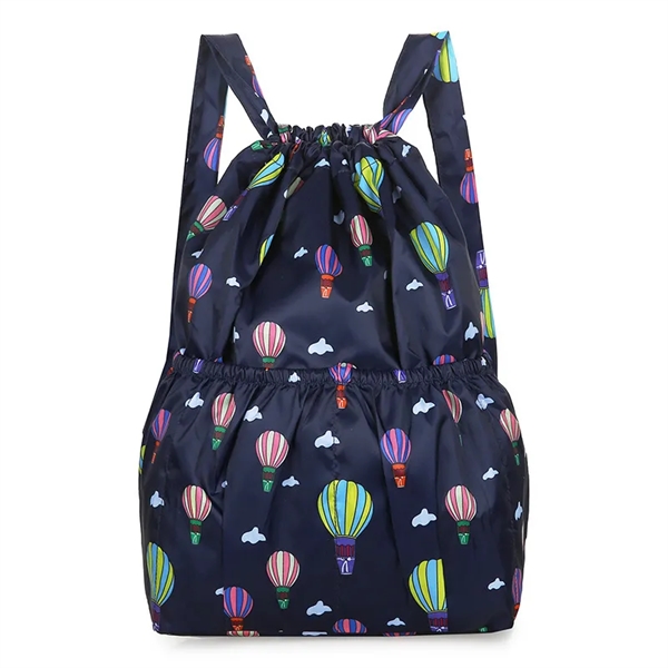 Large capacity waterproof ladies drawstring backpack - Large capacity waterproof ladies drawstring backpack - Image 8 of 10