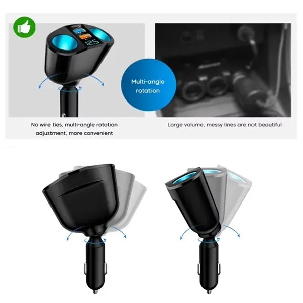 Fast Car Charger Socket Cigarette Lighter with QC 3.0 & PD - Fast Car Charger Socket Cigarette Lighter with QC 3.0 & PD - Image 4 of 5