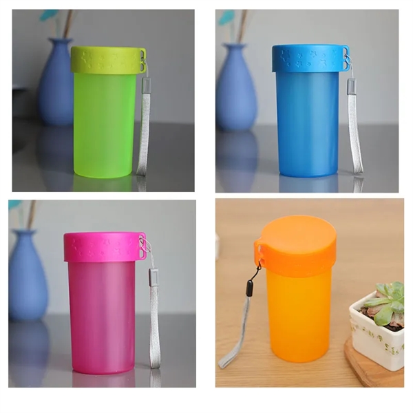 11oz Custom Sports PP Plastic Water Cup - 11oz Custom Sports PP Plastic Water Cup - Image 2 of 2