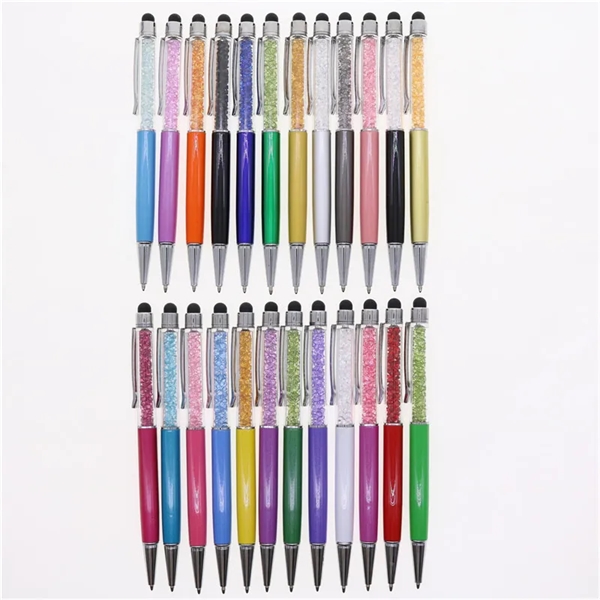 Diamond Design Metal Capacitive Touch Screen Ballpoint Pen - Diamond Design Metal Capacitive Touch Screen Ballpoint Pen - Image 0 of 2