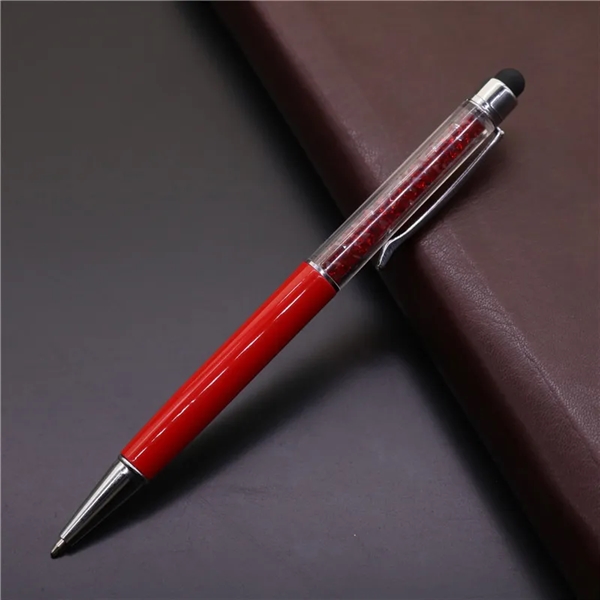 Diamond Design Metal Capacitive Touch Screen Ballpoint Pen - Diamond Design Metal Capacitive Touch Screen Ballpoint Pen - Image 1 of 2