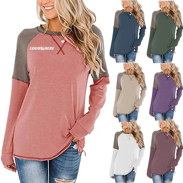 Women Long Sleeve Casual Pullover - Women Long Sleeve Casual Pullover - Image 0 of 0