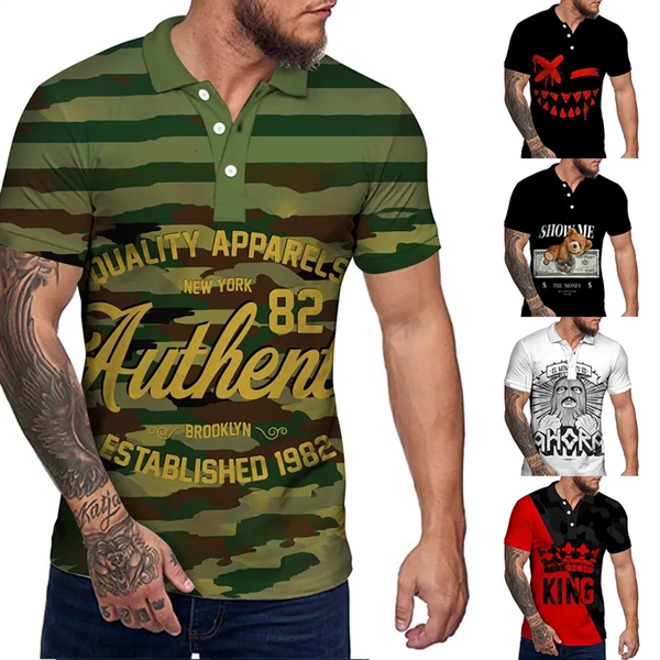SUBLIMATED POLO SHIRT 3D - SUBLIMATED POLO SHIRT 3D - Image 1 of 2