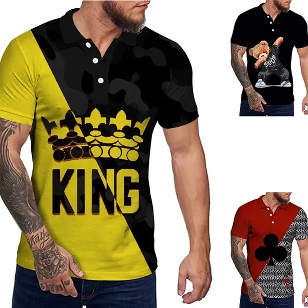 SUBLIMATED POLO SHIRT 3D - SUBLIMATED POLO SHIRT 3D - Image 2 of 2