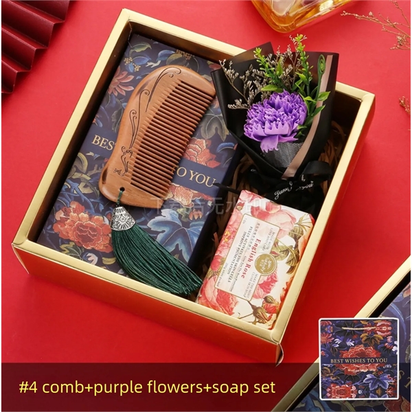 Mothers Day Gift Lady Wooden Comb set - Mothers Day Gift Lady Wooden Comb set - Image 3 of 11