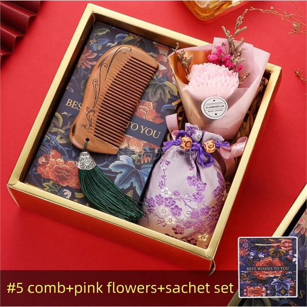 Mothers Day Gift Lady Wooden Comb set - Mothers Day Gift Lady Wooden Comb set - Image 4 of 11