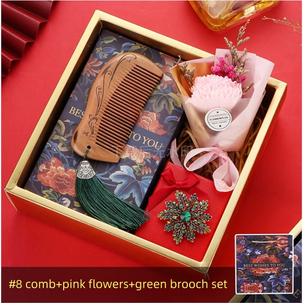 Mothers Day Gift Lady Wooden Comb set - Mothers Day Gift Lady Wooden Comb set - Image 7 of 11
