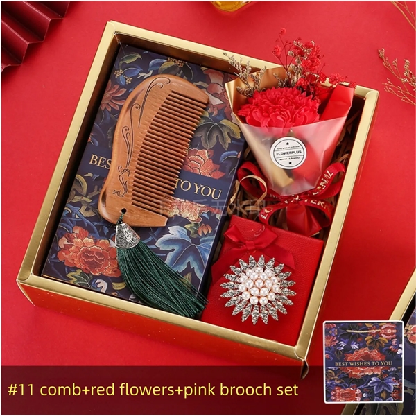 Mothers Day Gift Lady Wooden Comb set - Mothers Day Gift Lady Wooden Comb set - Image 10 of 11