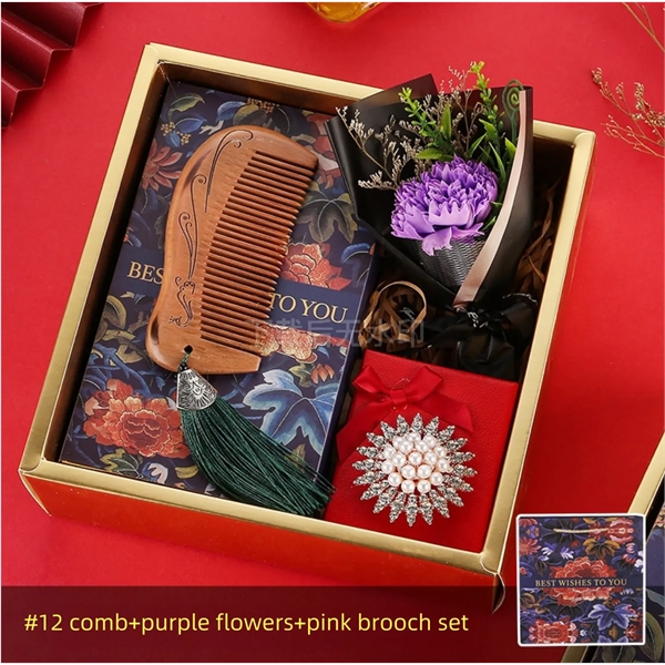 Mothers Day Gift Lady Wooden Comb set - Mothers Day Gift Lady Wooden Comb set - Image 11 of 11
