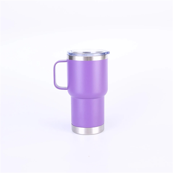 20 OZ Stanley-style Tumbler with Handle and Straw - 20 OZ Stanley-style Tumbler with Handle and Straw - Image 4 of 9