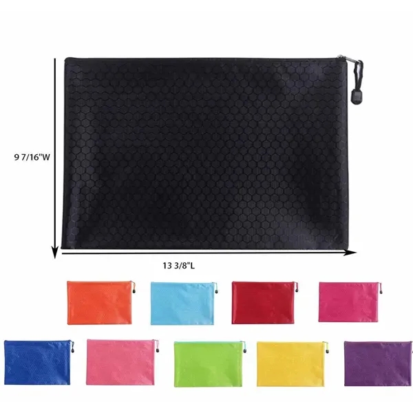 A4 Size Waterproof Oxford Office Zipper File Bags - A4 Size Waterproof Oxford Office Zipper File Bags - Image 2 of 2