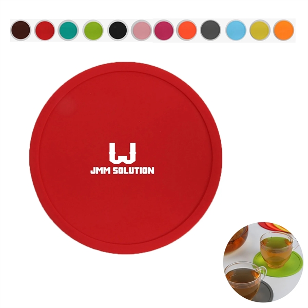 Non-Slip Silicone Drink Coasters - Non-Slip Silicone Drink Coasters - Image 0 of 4