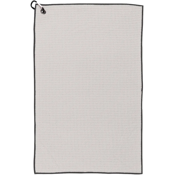 26" x 16" Waffle Weave Golf Towel - 26" x 16" Waffle Weave Golf Towel - Image 8 of 12