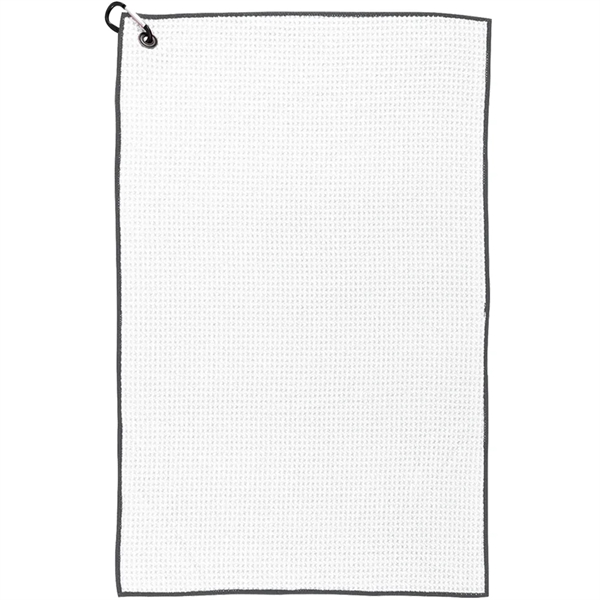 26" x 16" Waffle Weave Golf Towel - 26" x 16" Waffle Weave Golf Towel - Image 12 of 12