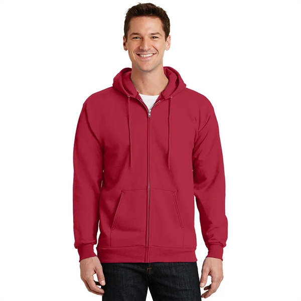 Port & Company® Essential Fleece Full-Zip Hooded Sweatshirt - Port & Company® Essential Fleece Full-Zip Hooded Sweatshirt - Image 6 of 9