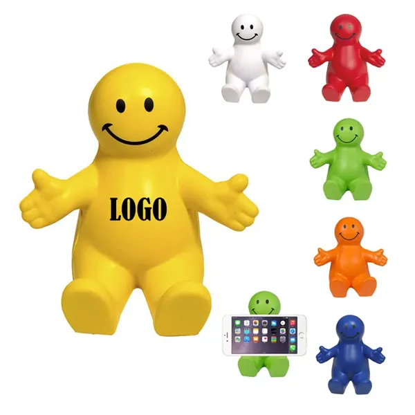 Squeezable Smile Phone Holder - Squeezable Smile Phone Holder - Image 0 of 2