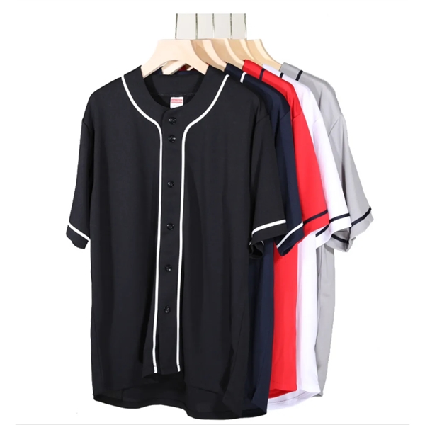 Baseball Jersey Short Sleeve Hipster Hip Hop T Shirts - Baseball Jersey Short Sleeve Hipster Hip Hop T Shirts - Image 0 of 6