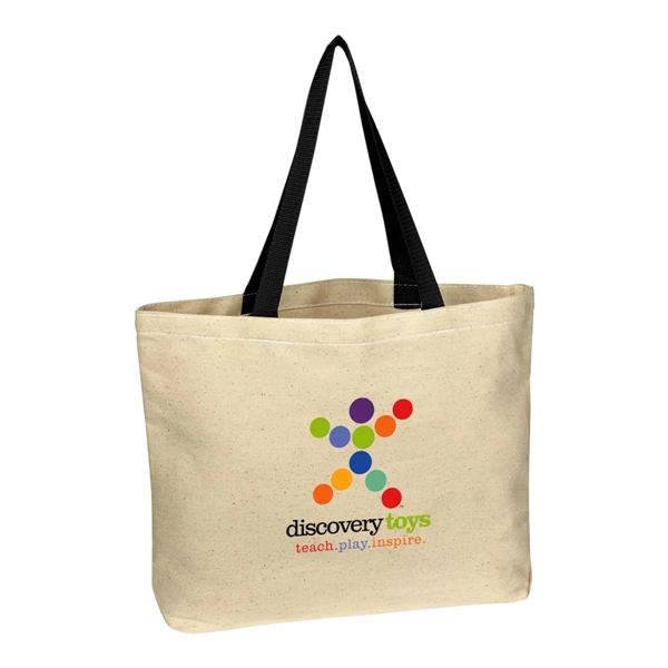 Full Color Natural Cotton Canvas Tote Bag - Full Color Natural Cotton Canvas Tote Bag - Image 3 of 5