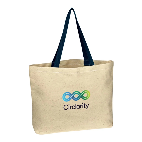 Full Color Natural Cotton Canvas Tote Bag - Full Color Natural Cotton Canvas Tote Bag - Image 4 of 5