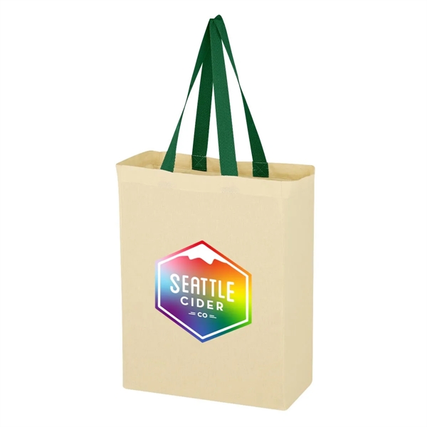Full Color Natural Cotton Canvas Tote Bag - Full Color Natural Cotton Canvas Tote Bag - Image 2 of 4